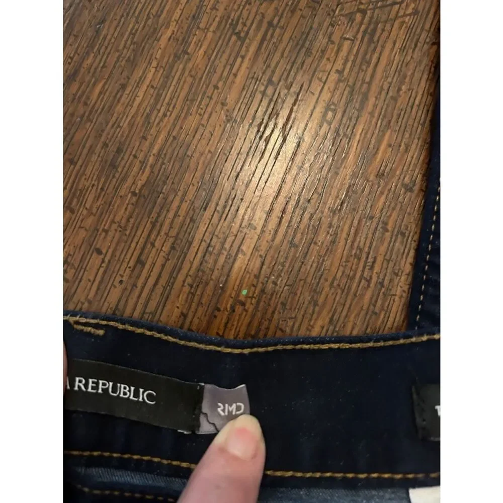 Banana Republic Dark Navy Slim Straight Jeans Tapered. Size 33 Men’s